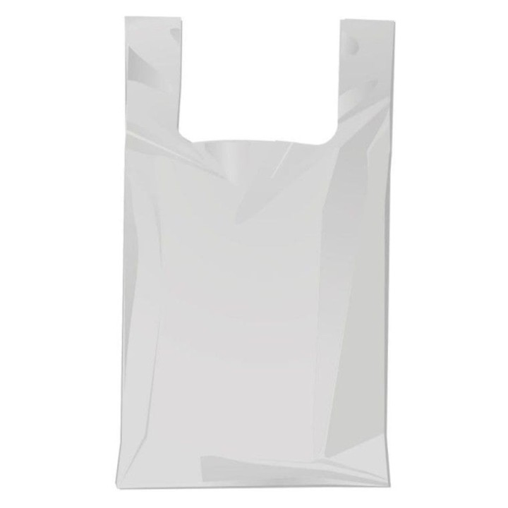 Bolsa camiseta 50-70% recic. 50x60 cm.  g-200 (pq. 100 bl.)