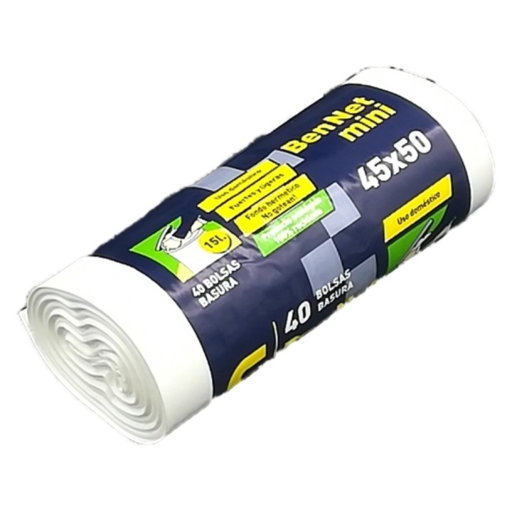 Bolsa Basura 45x50 cm.  g-60 blanc (r. 40 bl.)