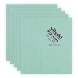 Bayeta PVA Micro vileda 38x35 cm.  verde (pq. 5 un.)