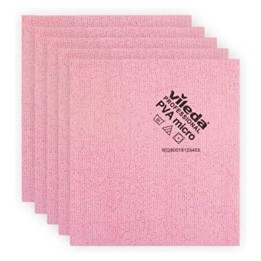 Bayeta PVA Micro vileda 38x35 cm.  rosa (pq. 5 un.)