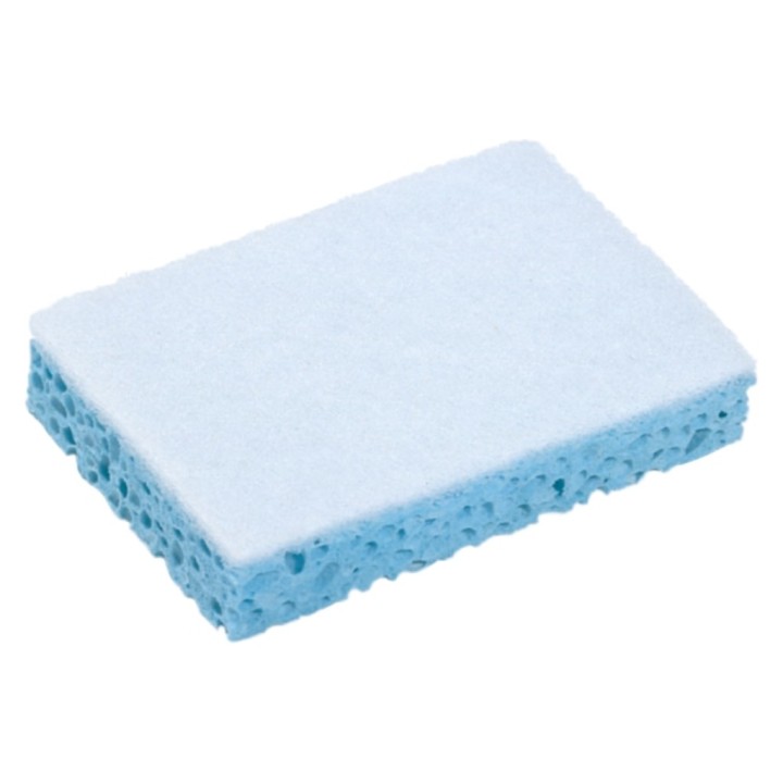 Estropajo c/esponja Spontex 130x90 cm. blanco (pq. 10 un.)