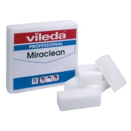 Esponja borratodo Miraclean (Vileda) 10x6 cm. (pq. 12 un.)