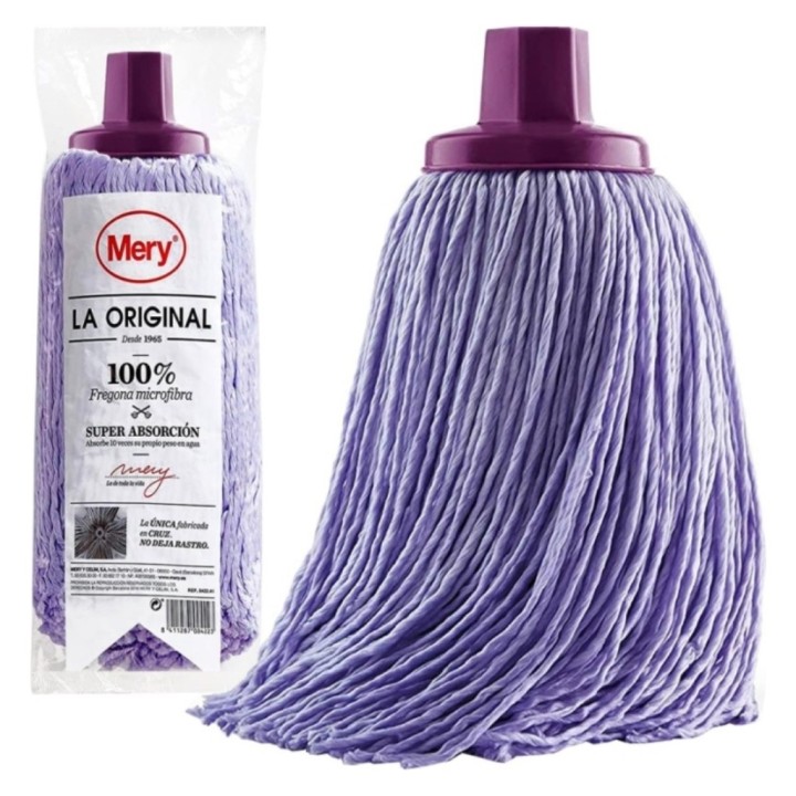 Fregona (Mery) microfibras  170 g. violeta (1 un.)