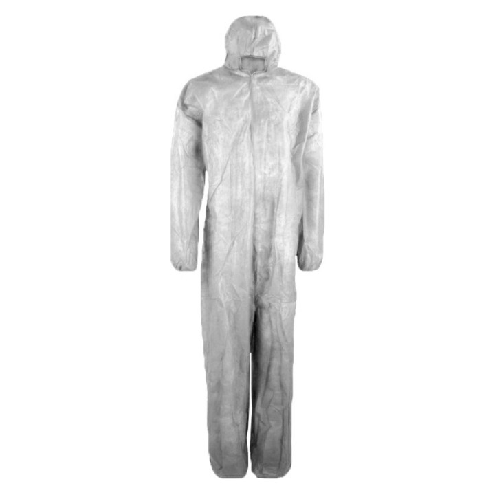Mono buzo cremallera y capucha tnt  t/xl blanco (1 un.)