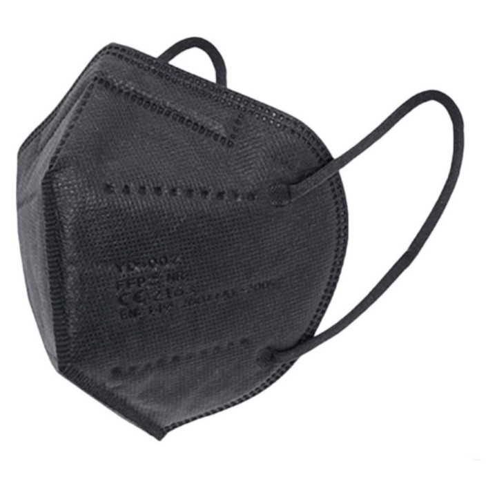 Mascarilla FFP2 CE2163 negro (pq. 20 un.)
