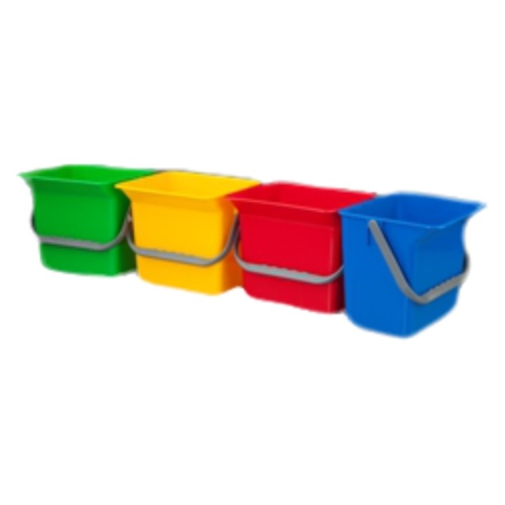 Cubo rectangular 6 l. verde
