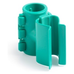 Porta mangos s/tornillos ajustable para mangos de Ø22 mm.