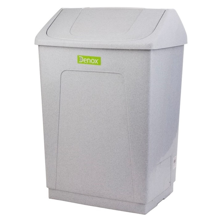 Papelera pongotodo c/tapa basculante 55 l. blanca