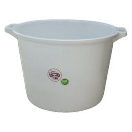 Barreño alimentario 40 l. blanco