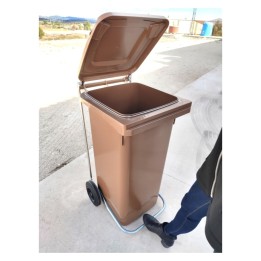 Pedal para contenedor 120 l. metálico