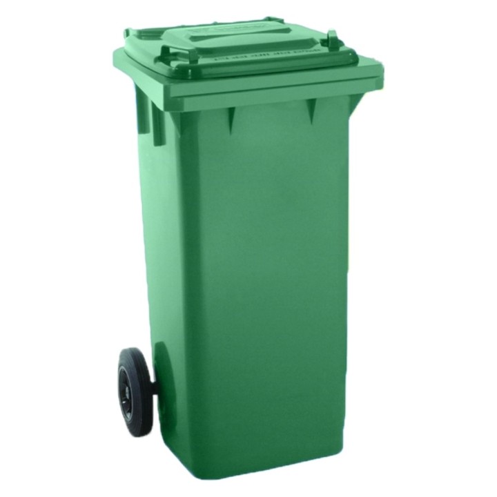 Contenedor c/ruedas s/pedal 120 l. verde
