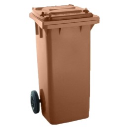 Contenedor c/ruedas s/pedal 480x543x927 mm. 120 l.  marrón (1 un.)
