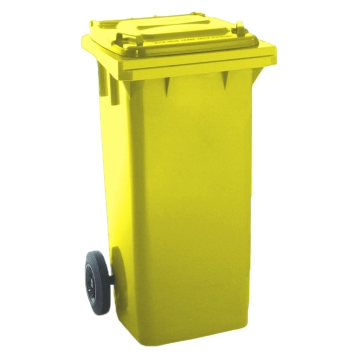 Contenedor c/ruedas s/pedal 480x543x927 mm. 120 l.  amarillo (1 un.)