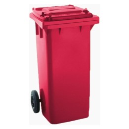 Contenedor c/ruedas s/pedal 480x543x927 mm. 120 l.  rojo (1 un.)