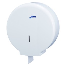 Portarrollos WC anónimo p/papel Ø26 cm. cono Ø5,5 cm. blanco