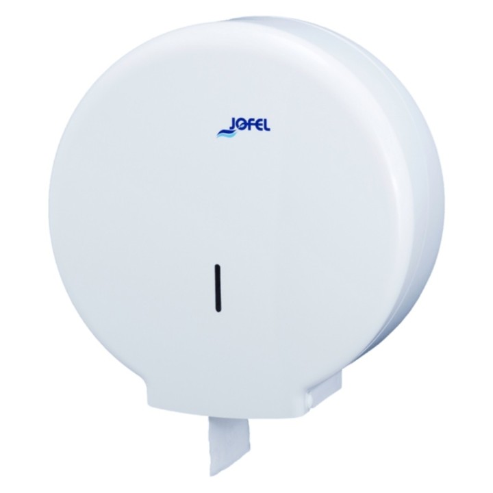 Portarrollos WC anónimo p/papel Ø26 cm. cono Ø5,5 cm. blanco