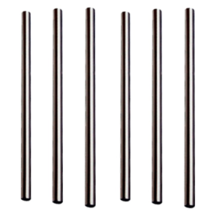 Caña Recta Cocktel Bio. 120x6 mm.  negro (pq. 100 un.)