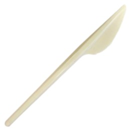 Cuchillo reutilizable 165 mm. blanco (pq. 100 un.)