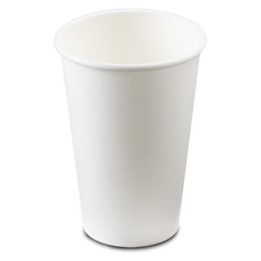 Vaso cartón 360 cc. blanco (pq. 40 un.)
