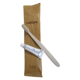 Kit dental (cepillo+tubo pasta) Natture (cj. 200 un.)