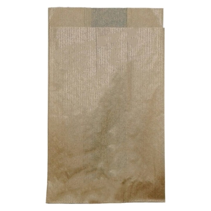 Bolsa papel bollería pequeña kraft 12+6x20 cm.  (pq. 1000 un.)