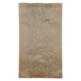 Bolsa papel bollería mediana kraft 14+6x25 cm.  (pq. 1000 un.)