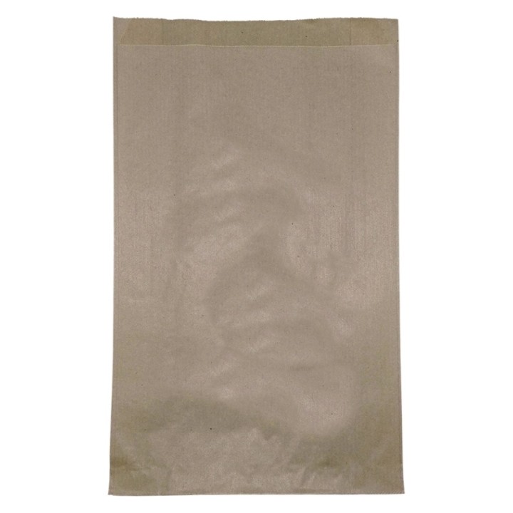 Bolsa papel bollería grande kraft 20+5x32 cm.  (pq. 1000 un.)