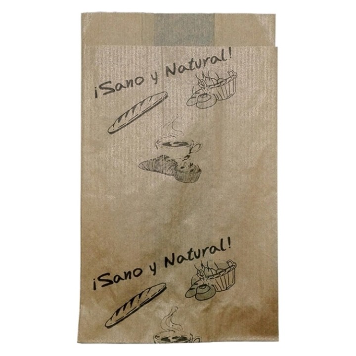 Bolsa bocadillo kraft 9+5x22 cm.  (pq. 1000 un.)