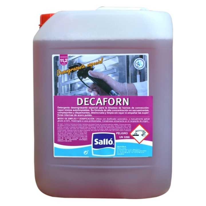 Detergente alcalino hornos convección Decaforn (Salló) (gf. 11,2 kg.)