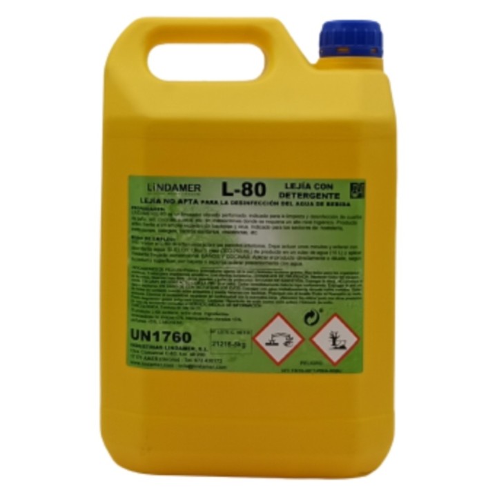 Lejía perfumada L-80 (Lindamer) (cj. 4 gf. 5 kg.)