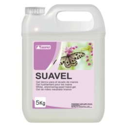 Jabón para manos nacarado Suavel blanco (gf. 5 kg.)