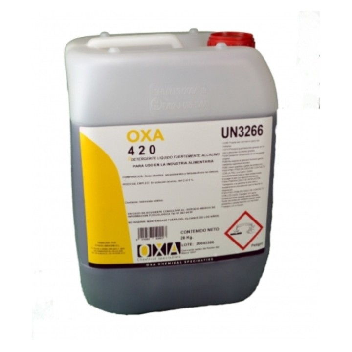 Oxa-420 Detergente líquido alcalino (gf. 28 kg.)