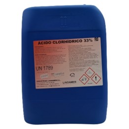 Ácido clorhídrico 33% Lindamer (gf. 24 kg.)