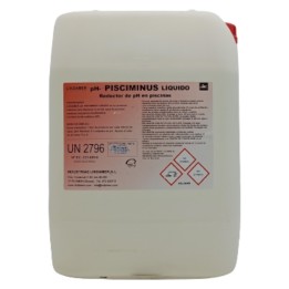 Líquido reductor PH piscinas Pisciminus (Lindamer) (gf. 25 kg.)