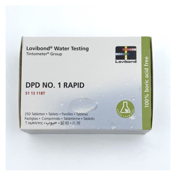 Pastilla DPD nº1 rapid cloro (01424) libre (pq. 250 un.)