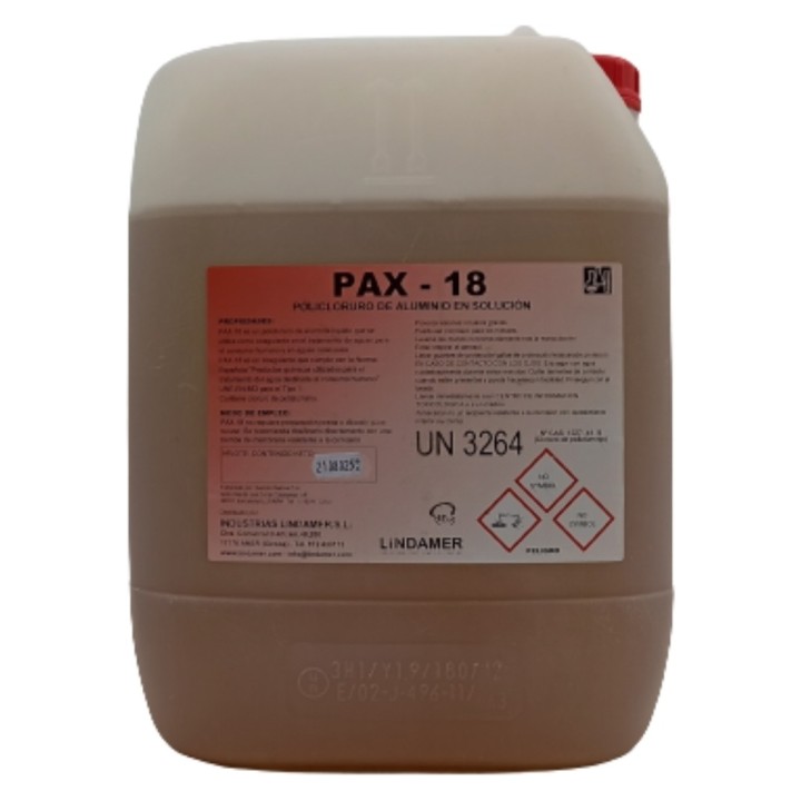 Policloruro aluminio PAX 18 (Lindamer) (gf. 25 kg.)