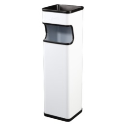 Cenicero papelera cuadrado 25 l. blanco