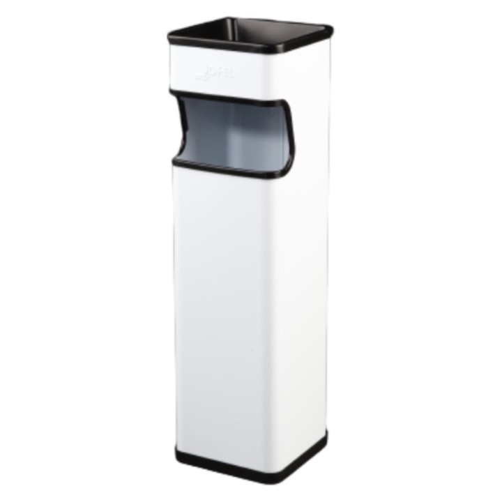 Cenicero papelera cuadrado 25 l. blanco