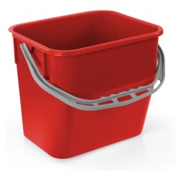 Cubo plástico TTS 12 l. rojo