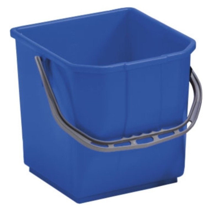 Cubo plástico graduado para carro TTS 25 l. azul