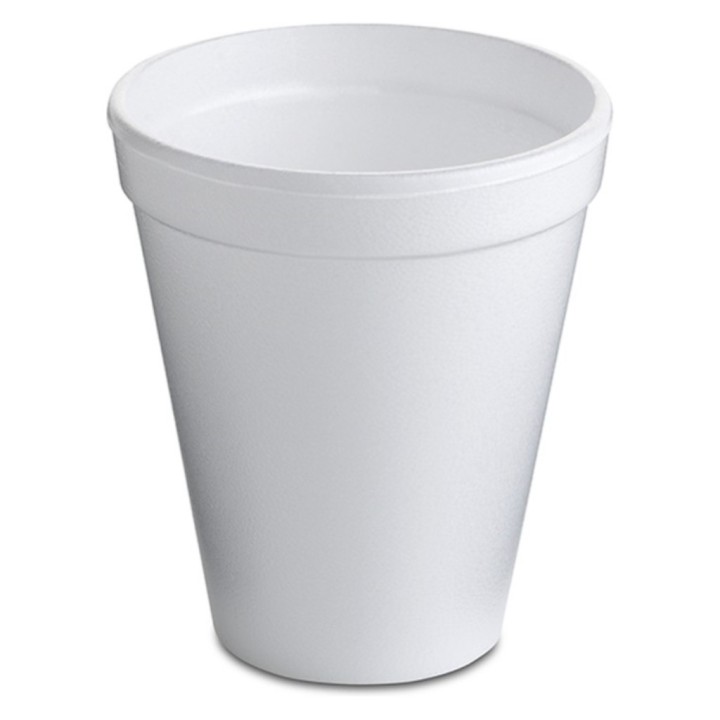 Vaso isotermo porex 180 ml. blanco (cj. 1000 un.)