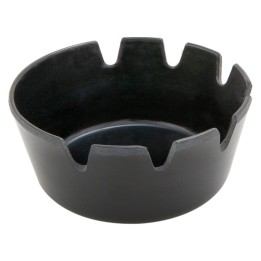 Cenicero sobremesa melamina 10 cm. negro (pq. 24 un.)