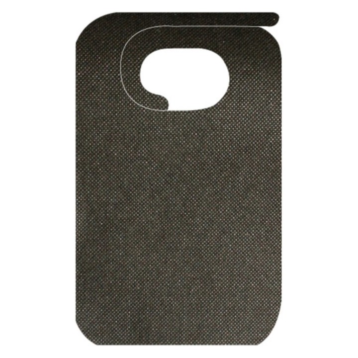 Babero adultos Spundbond 36x60 cm. negro (pq. 100 un.)