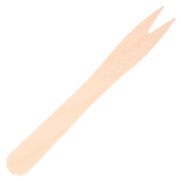 Tenedor fritas natural madera 8,5 cm. (pq. 1000 un.)