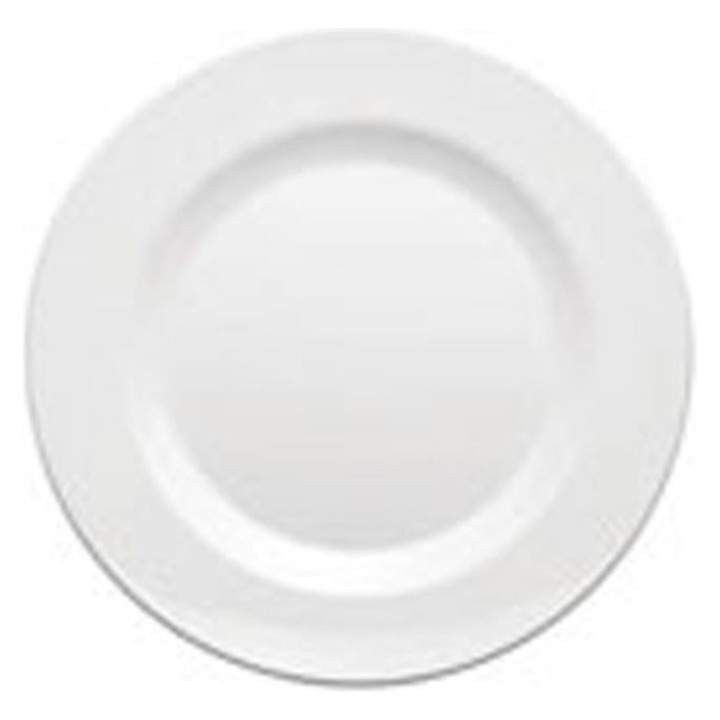 Plato melamina Ø23 cm. blanco (cj. 48 un.)
