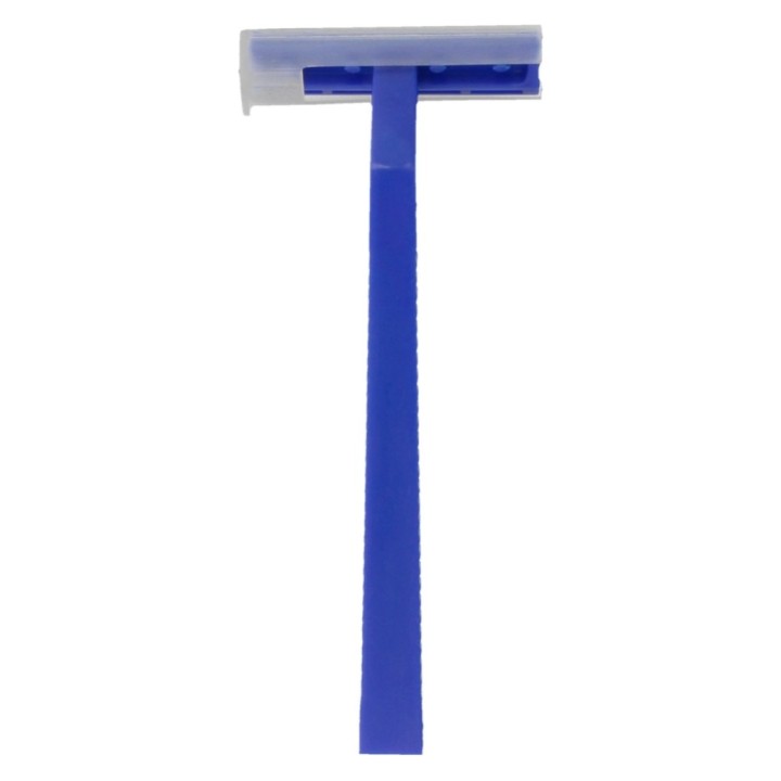 Cuchilla afeitar doble hoja 10 cm. azul (pq. 100 un.)