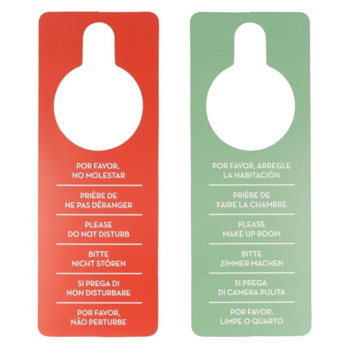 Carteles "No Molestar/Hagan Habitación" (pq. 100 un.)