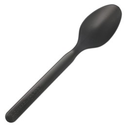 Cuchara 16 cm. negra (pq. 50 un.)