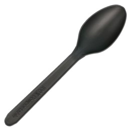 Cucharilla 12,7 cm. negro (pq. 100 un.)