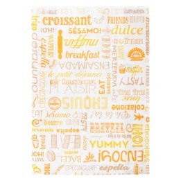 Bolsa croissant Parole 19+8x26 cm. blanca (pq. 500 un.)